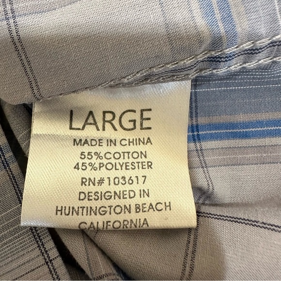 Men's Coastal Blue Plaid Wester Shirt - Picture 7 of 9